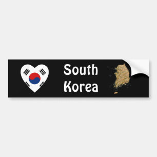 Voiture Autocollant de drapeau de Corée du Sud en forme de