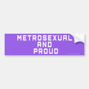 Voiture Autocollant de fierté de Metrosexual