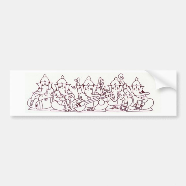 Voiture Autocollant de Ganesha (Devant)