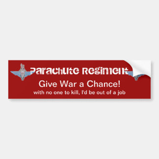 Voiture autocollant de guerre de régiment de parachute