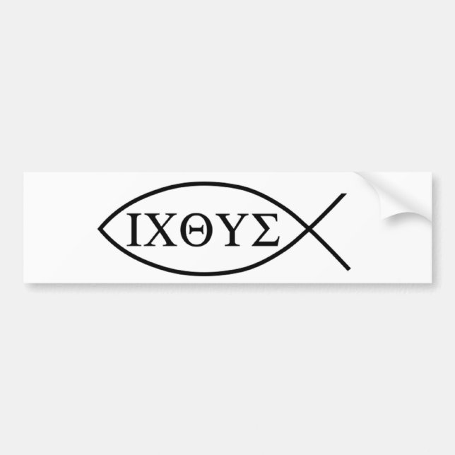 Voiture Autocollant de Jésus (Devant)