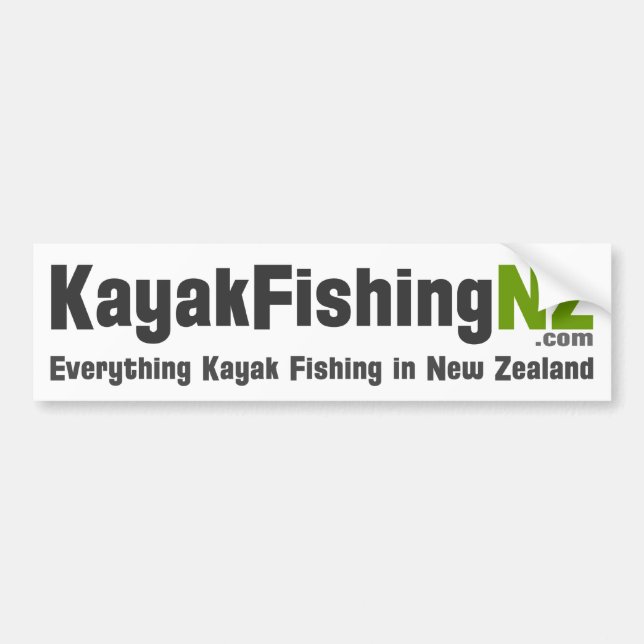 Voiture autocollant de KayakFishingNZ.com (Devant)