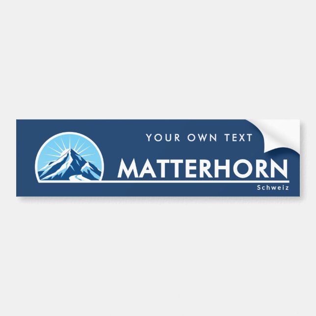 Voiture Autocollant de Matterhorn Suisse (Devant)