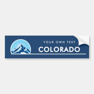 Voiture Autocollant de montagne de l'État du Colorado
