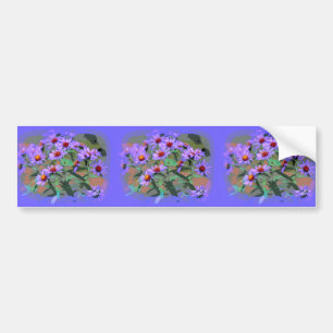 Voiture autocollant de pare-chocs à maîtres violets