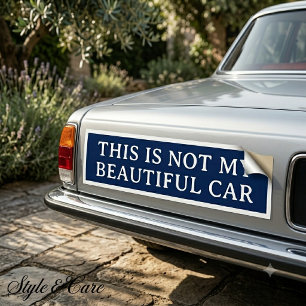 Voiture Autocollant de pare-chocs à script personnalisable