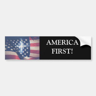 Voiture Autocollant de pare-chocs America First