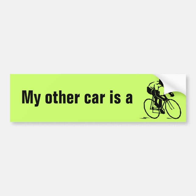 Voiture Autocollant de pare-chocs BICYCLE (Devant)