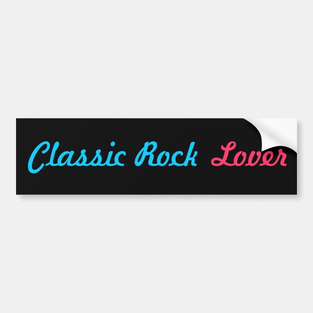 Voiture Autocollant de pare-chocs CLASSIQUE ROCK (Devant)