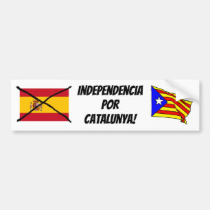 Voiture Autocollant de pare-chocs de Catalogne Independenc
