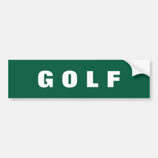 Voiture Autocollant de pare-chocs de golf