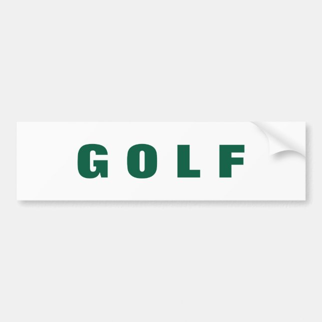 Voiture Autocollant de pare-chocs de golf (Devant)