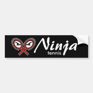 Voiture autocollant de pare-chocs de tennis de ninja