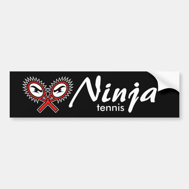 Voiture autocollant de pare-chocs de tennis de ninja (Devant)