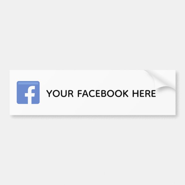 Voiture Autocollant de pare-chocs des médias sociaux (Devant)