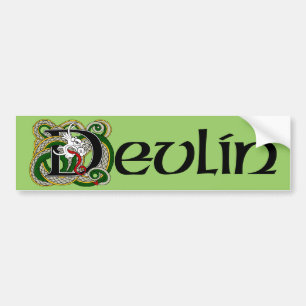 Voiture Autocollant de pare-chocs Devlin Celtic Dragon