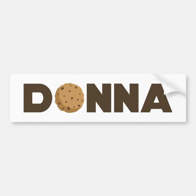 Voiture autocollant de pare-chocs Donna cookie (Devant)