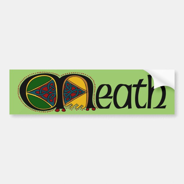 Voiture Autocollant de pare-chocs du comté de Meath (Devant)