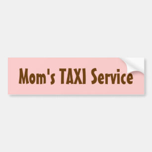 Voiture Autocollant de pare-chocs du service TAXI de maman