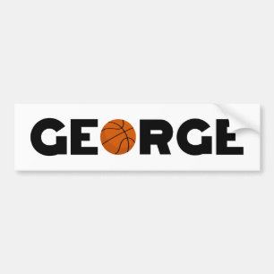 Voiture Autocollant de pare-chocs George Basketball