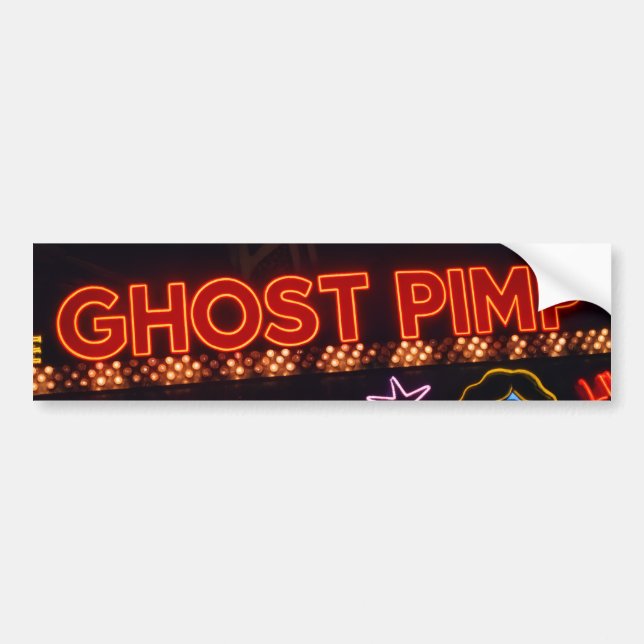 Voiture Autocollant de pare-chocs Ghost Pimp (Devant)