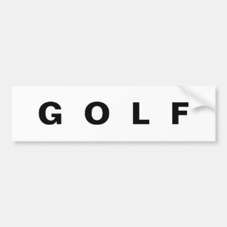 Voiture Autocollant de pare-chocs GOLF