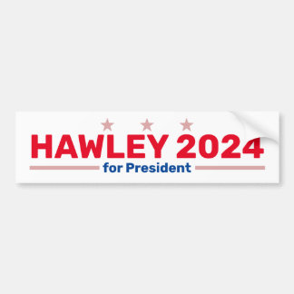 Voiture Autocollant de pare-chocs Hawley 2024