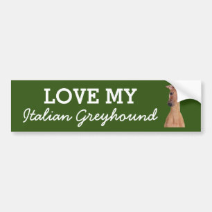 Voiture Autocollant de pare-chocs italien Greyhound