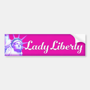 Voiture Autocollant de pare-chocs Lady Liberty