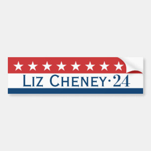 Voiture Autocollant de pare-chocs Liz Cheney 2024