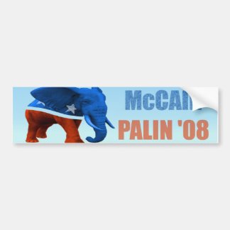 Voiture Autocollant de pare-chocs McCain Palin Républicain
