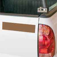 Autocollant de pare-chocs minimaliste marron | Des
