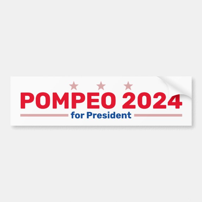 Voiture Autocollant de pare-chocs Pompeo 2024 (Devant)