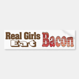 Voiture Autocollant de pare-chocs pour les filles au bacon