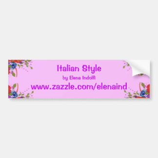 Voiture Autocollant de pare-chocs promotionnel Floral Deco