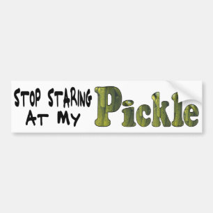 Voiture Autocollant de pare-chocs Regardant Pickle