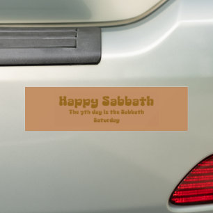 Voiture Autocollant de pare-chocs "Sabbath joyeux"