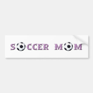 Voiture Autocollant de pare-chocs Soccer Maman