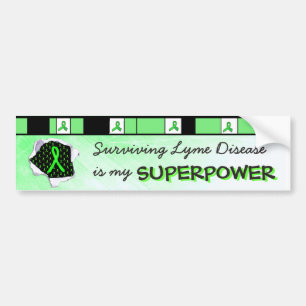 Voiture Autocollant de pare-chocs Surviving Lyme Disease S