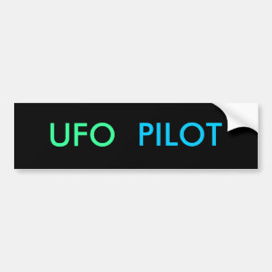 Voiture Autocollant de pare-chocs UFO PILOT