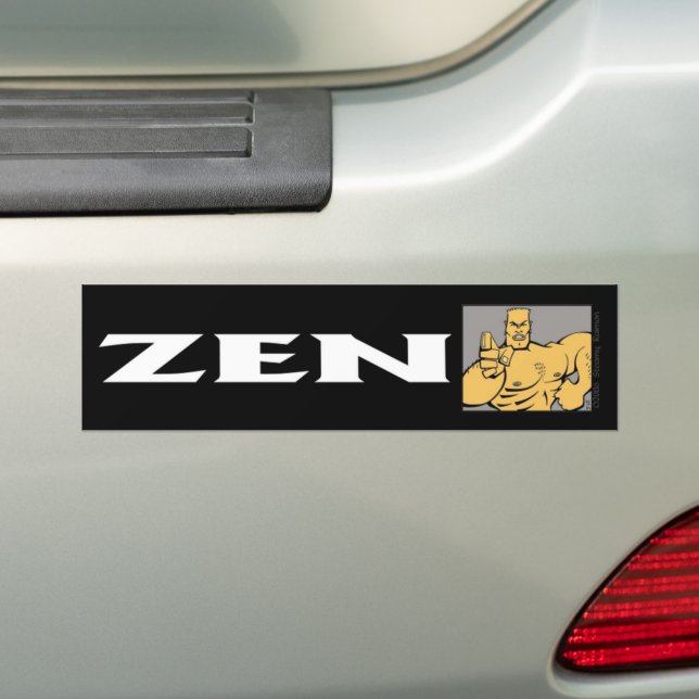 Voiture Autocollant de pare-chocs Zen (En voiture)