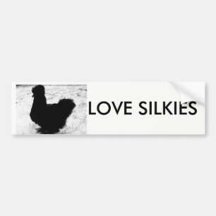Voiture Autocollant de poulets de silkie d'amour
