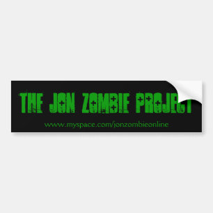 Voiture Autocollant de projet de zombi de Jon