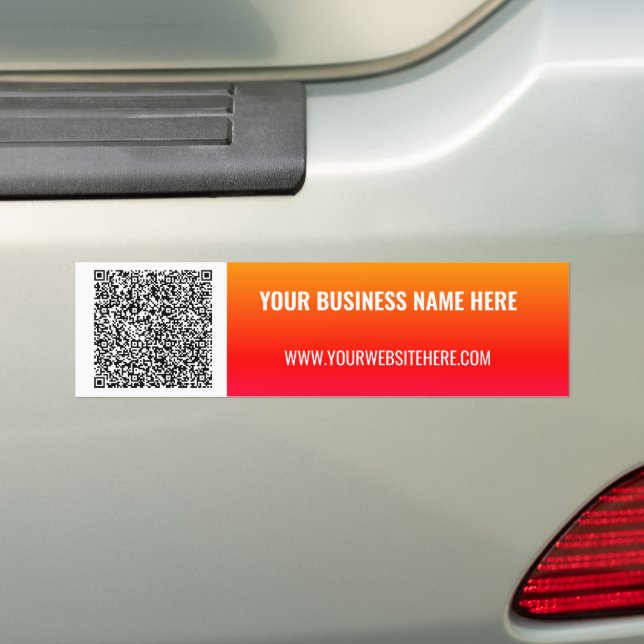 Voiture Autocollant de protection avec votre code QR et te (En voiture)