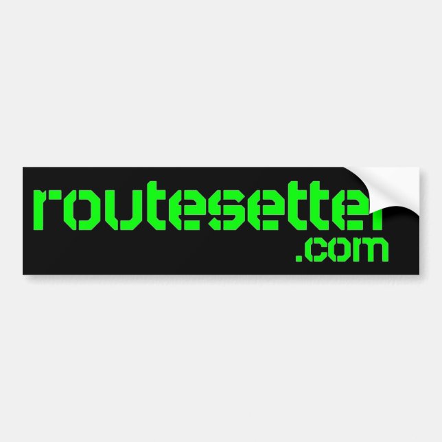 Voiture autocollant de routesetter.com (Devant)