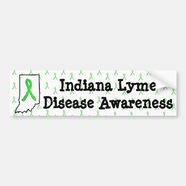 Voiture Autocollant de sensibilisation à la maladie de Lym (Devant)