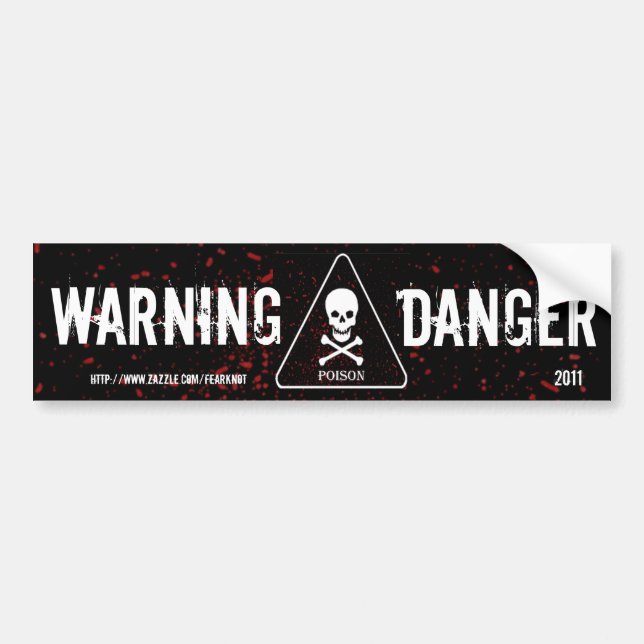 Voiture Autocollant de signalisation de danger (Devant)