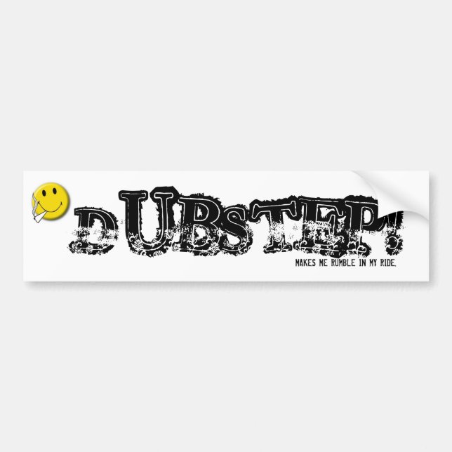 Voiture autocollant de techno de dubstep (Devant)