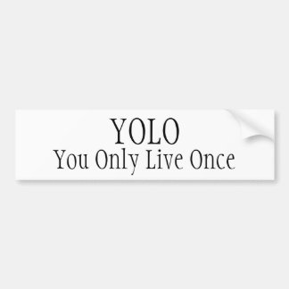 Voiture Autocollant de thème de YOLO