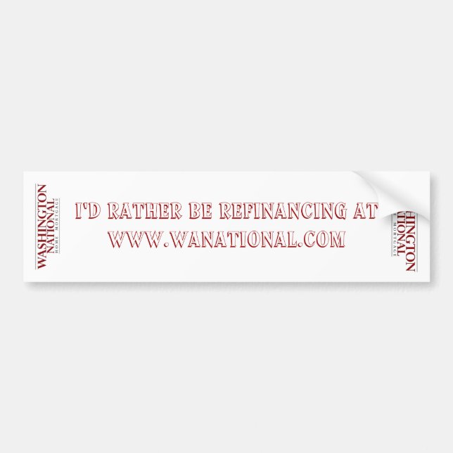 Voiture Autocollant de WNHM Bumber (Devant)